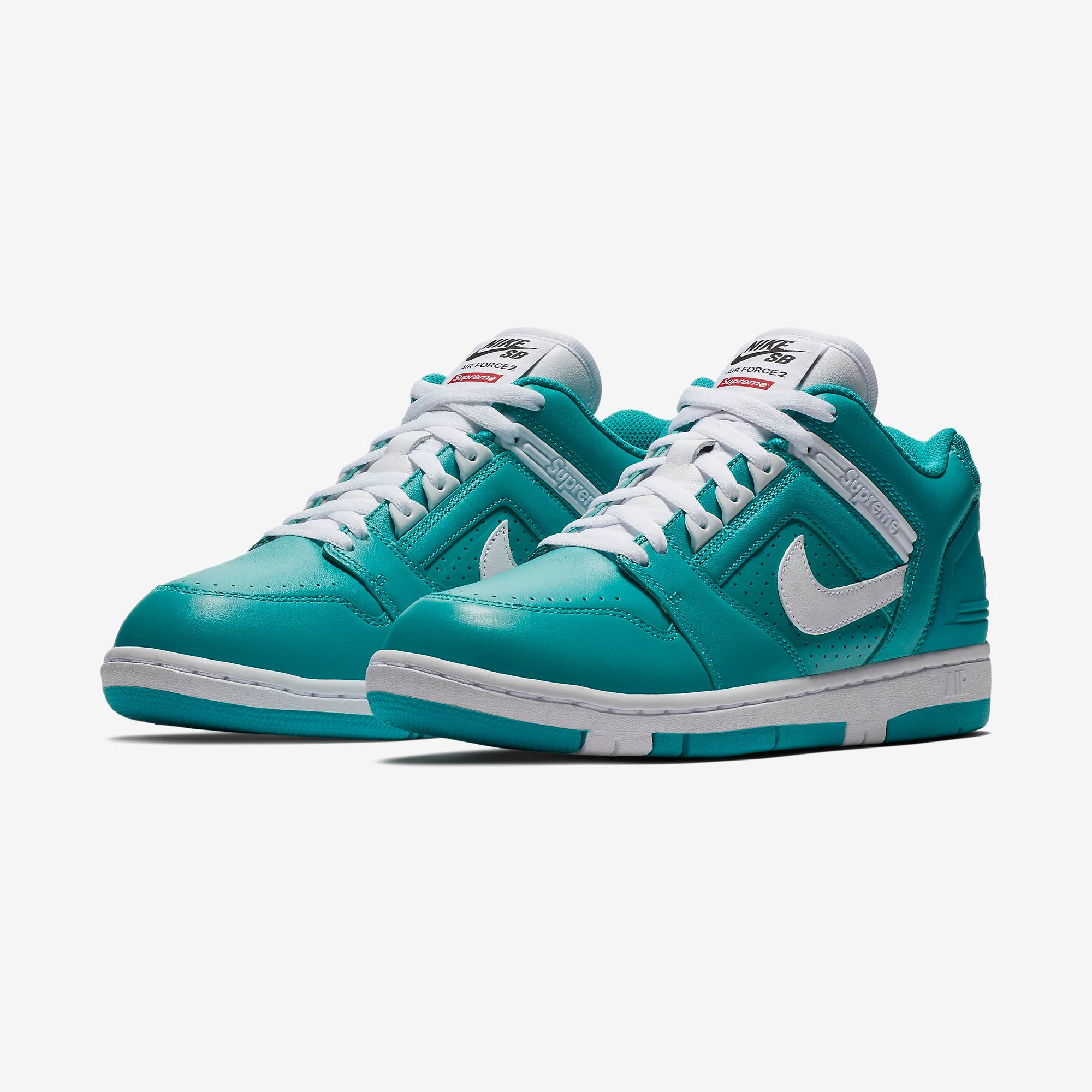 Supreme x Nike SB Air Force 2 Low "Teal"