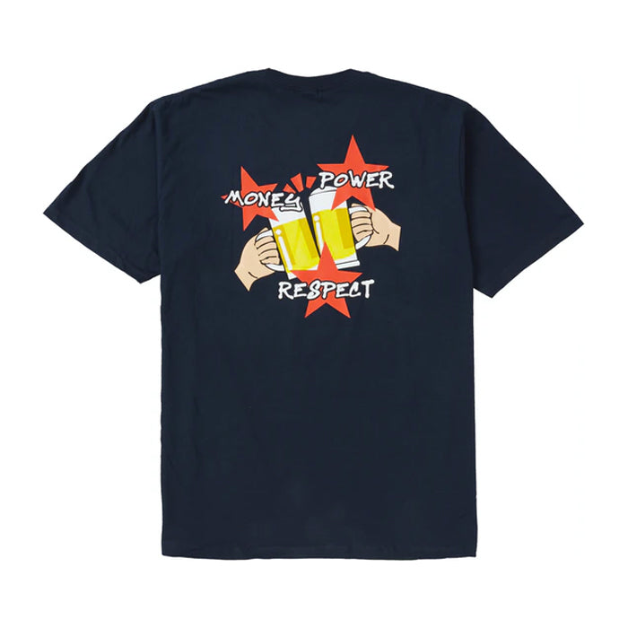 Supreme Money Power Respect Tee- Navy