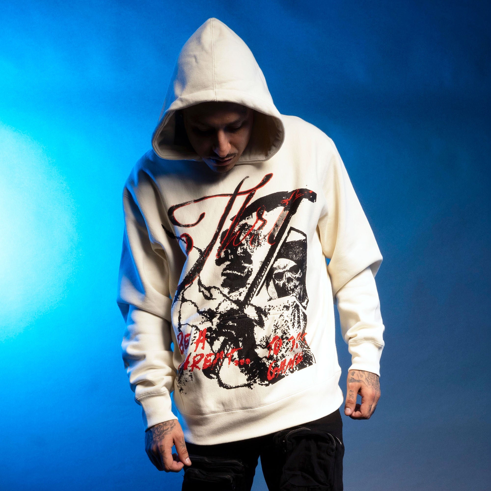 Threat To The Game Super Heavy Weight Hoodie - Natural