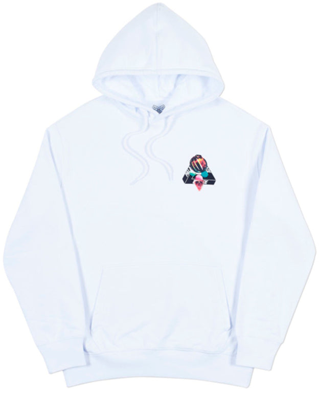 Palace Sans Ferg Hood- White