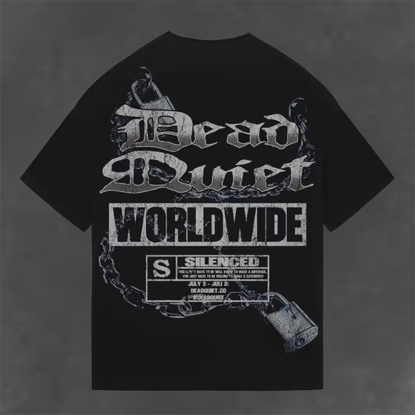 Dead Quiet - Silenced - Jet Black Tee
