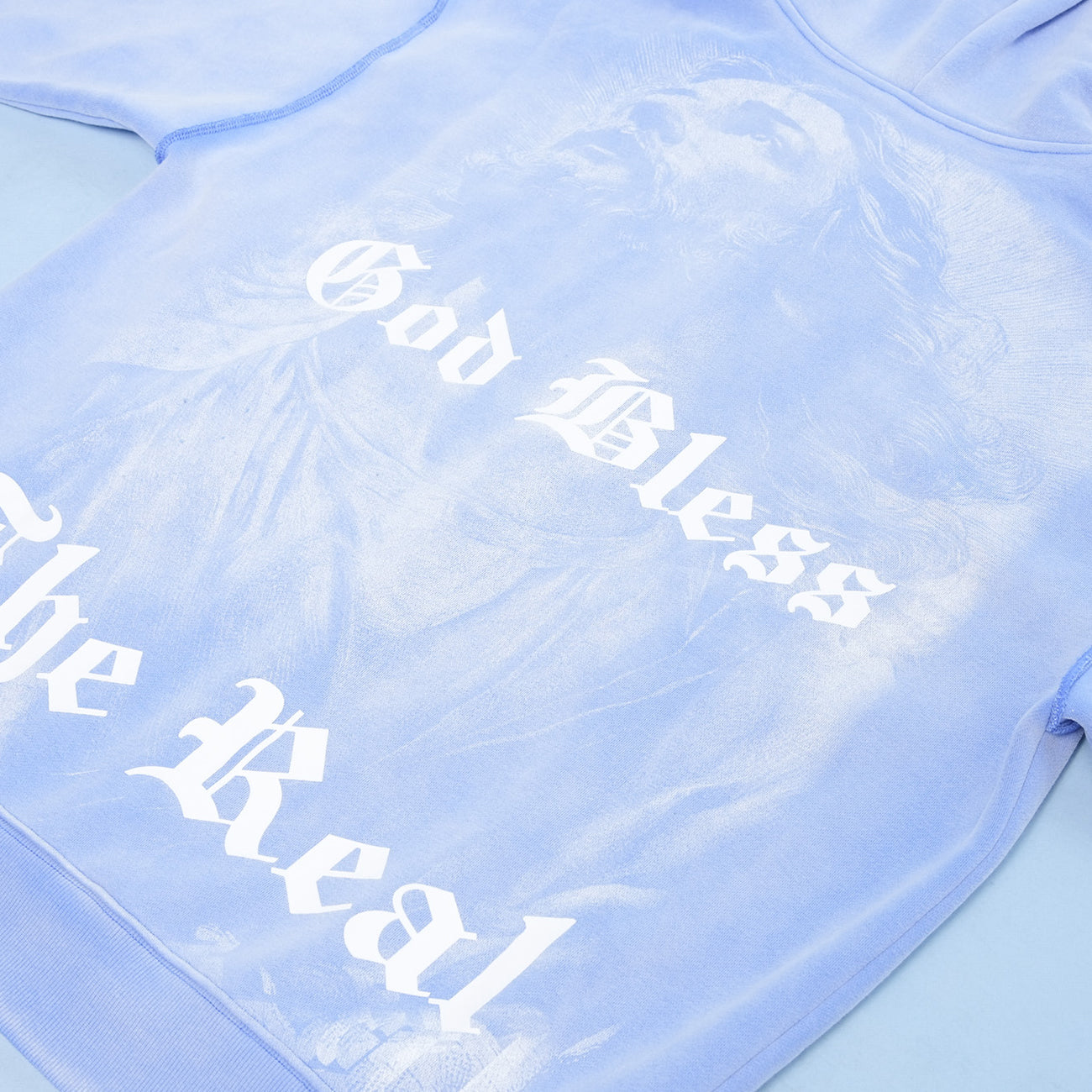 BLUE GB Jesus CROSS F/B Zip Hoodie