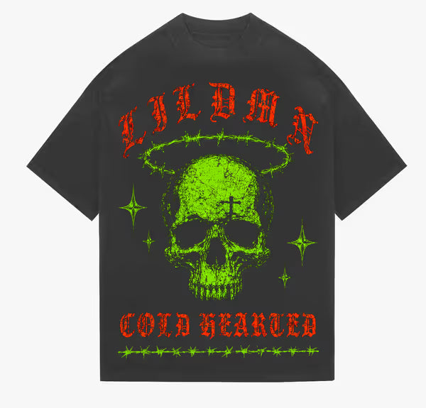 LILDMN - Cold Hearted - Vintage Black Tee