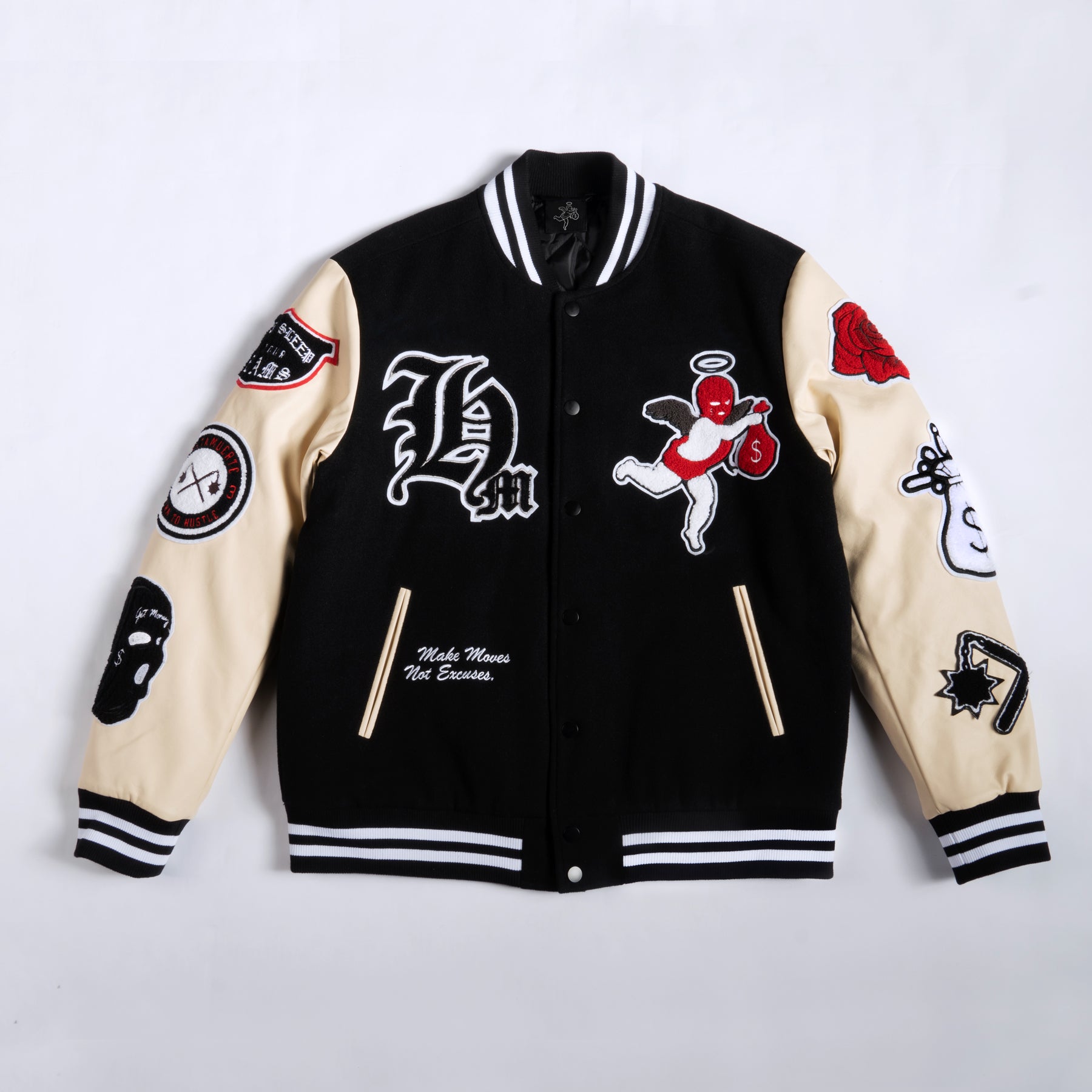 Ski Mask Angel Letterman Jacket