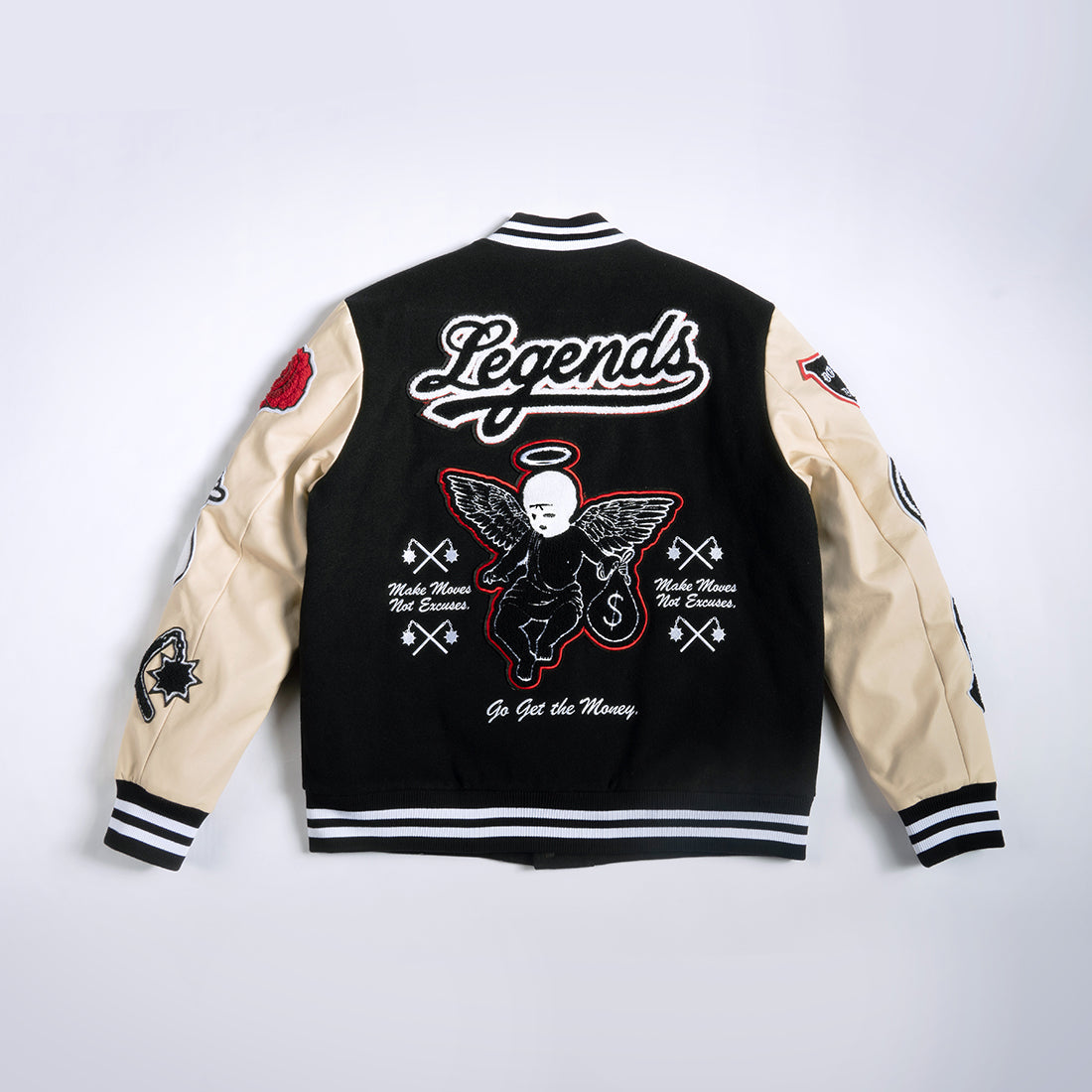 Ski Mask Angel Letterman Jacket