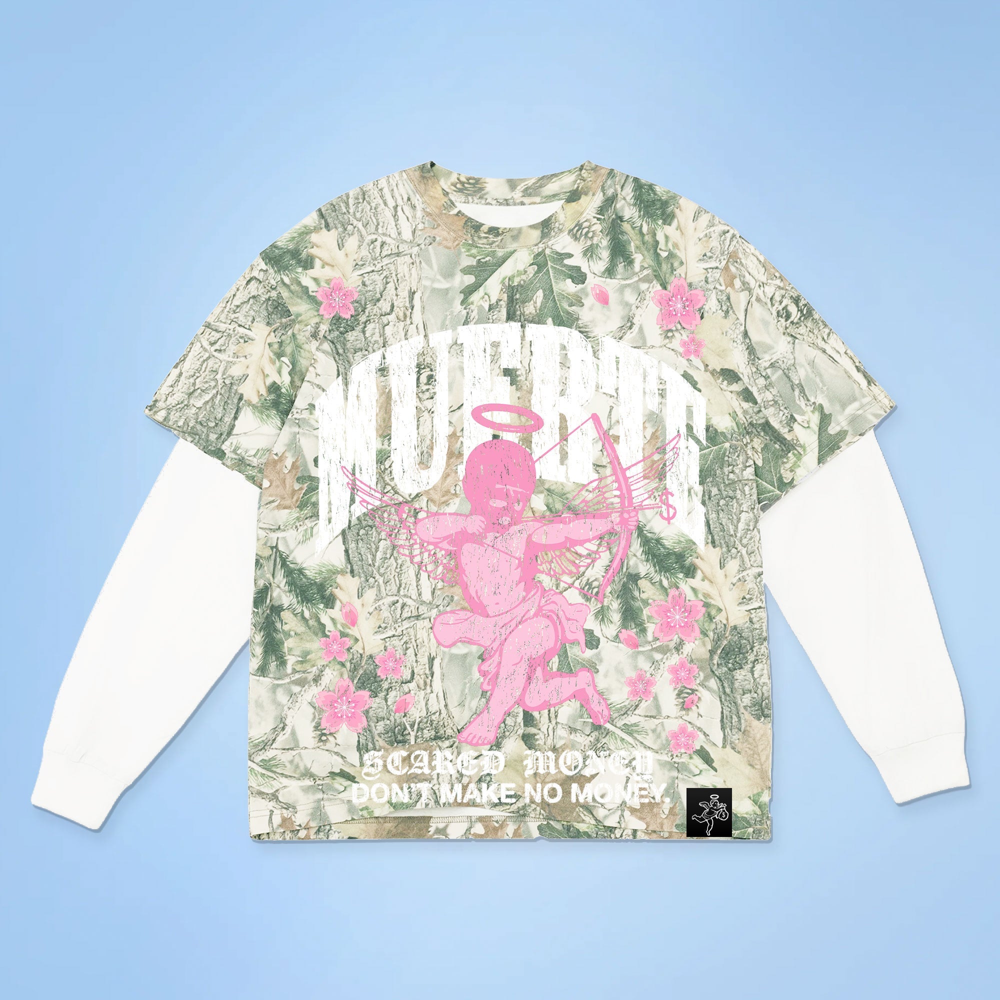 Angel Blossom Camo 2fer Tee