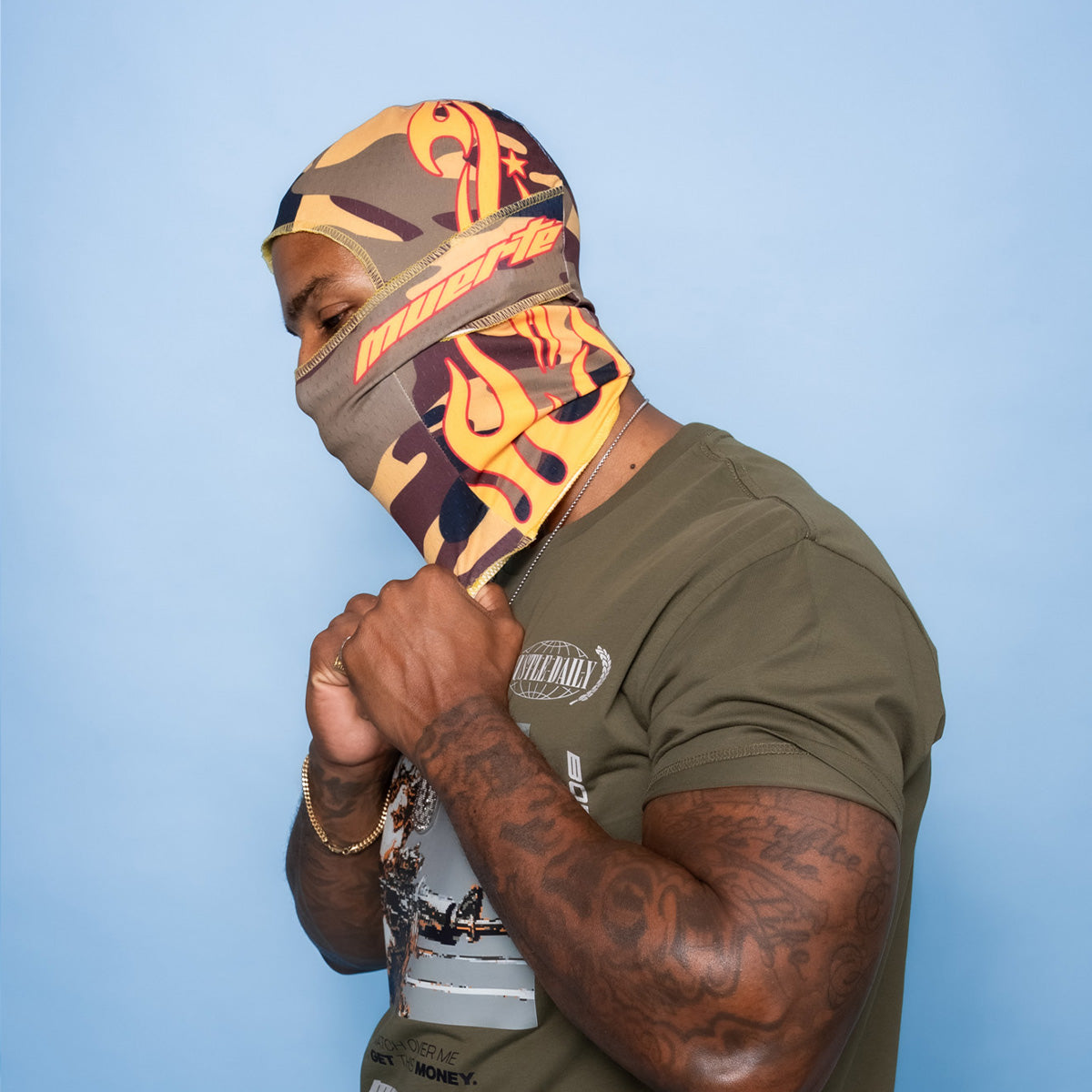 HM FLAME CAMO BALACLAVA