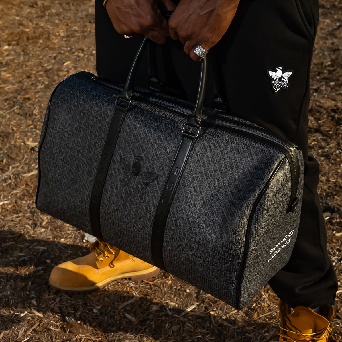HM MM Pattern Duffle Bag