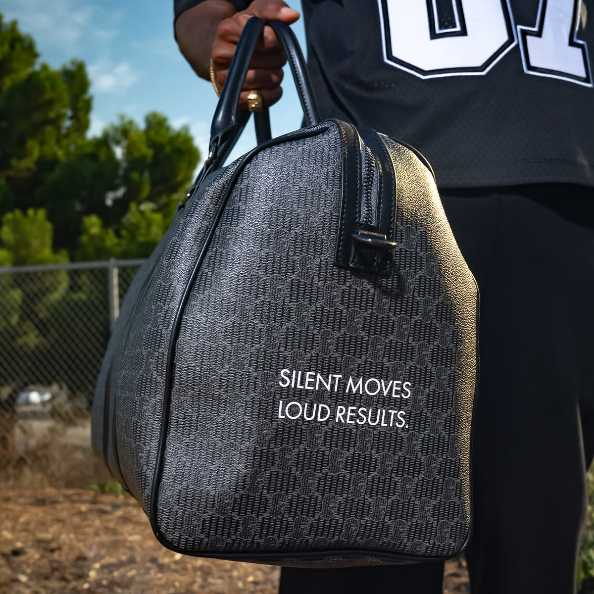 HM MM Pattern Duffle Bag