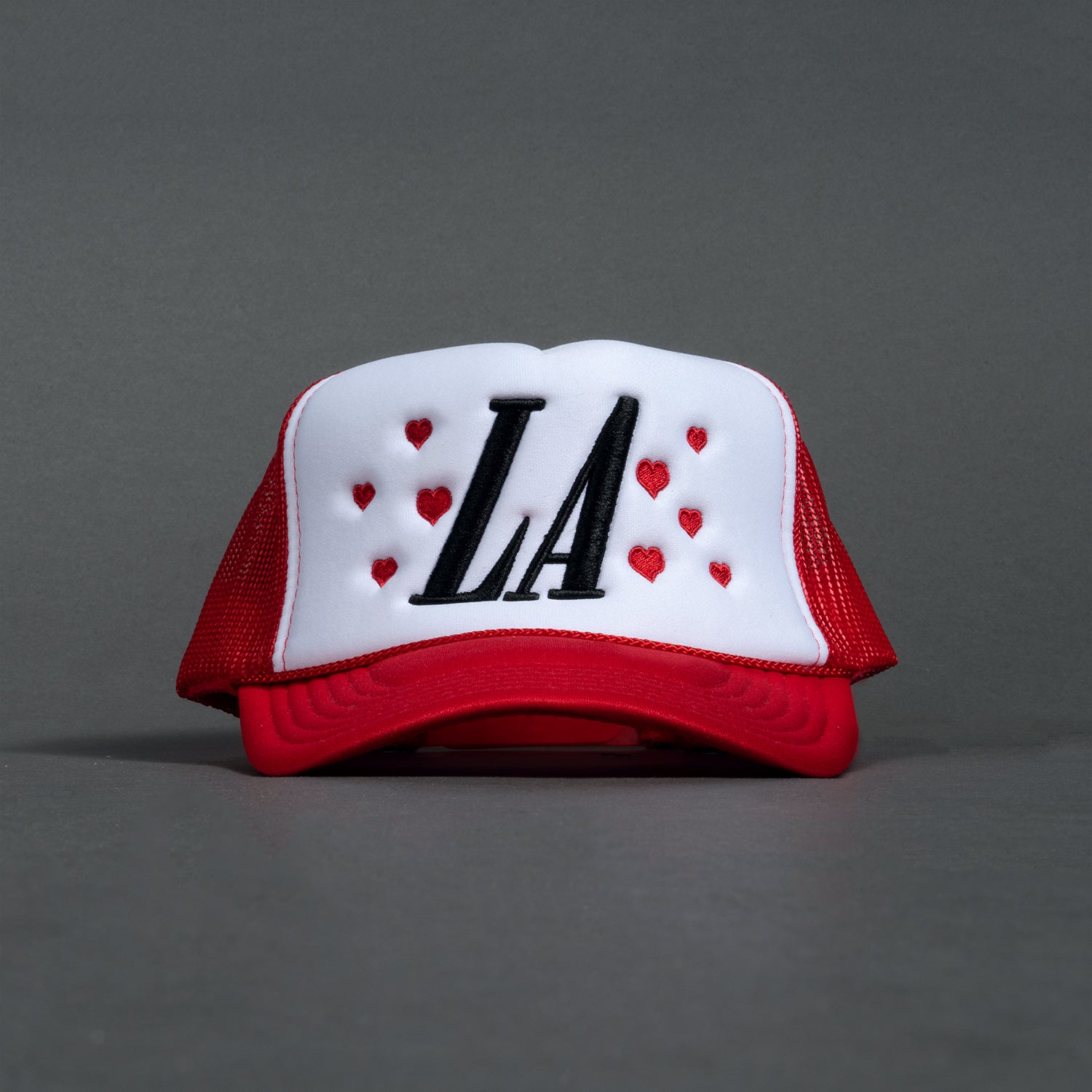 LA Hearts Trucker Hat - Red / White