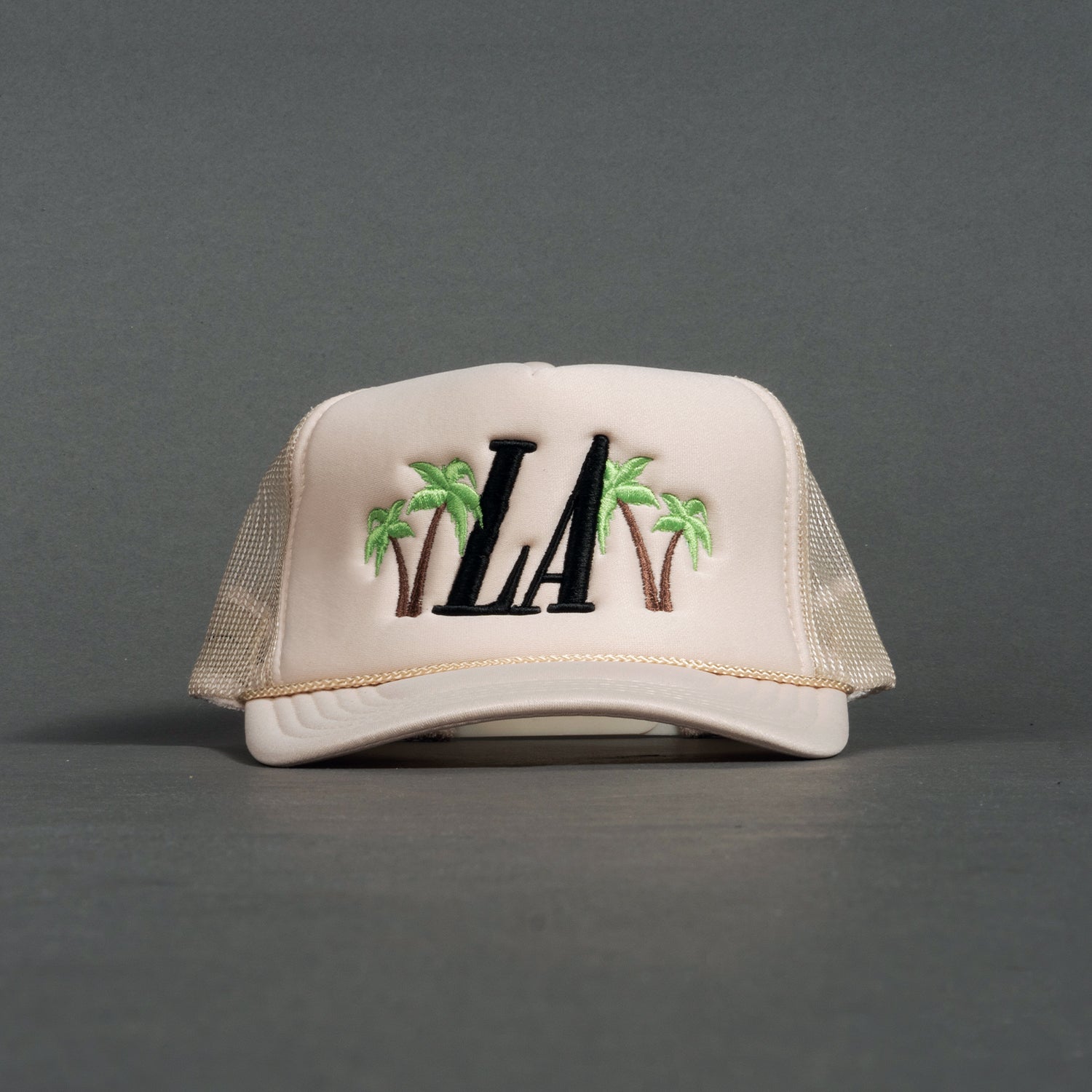 LA Palms Trucker Hat - Tan