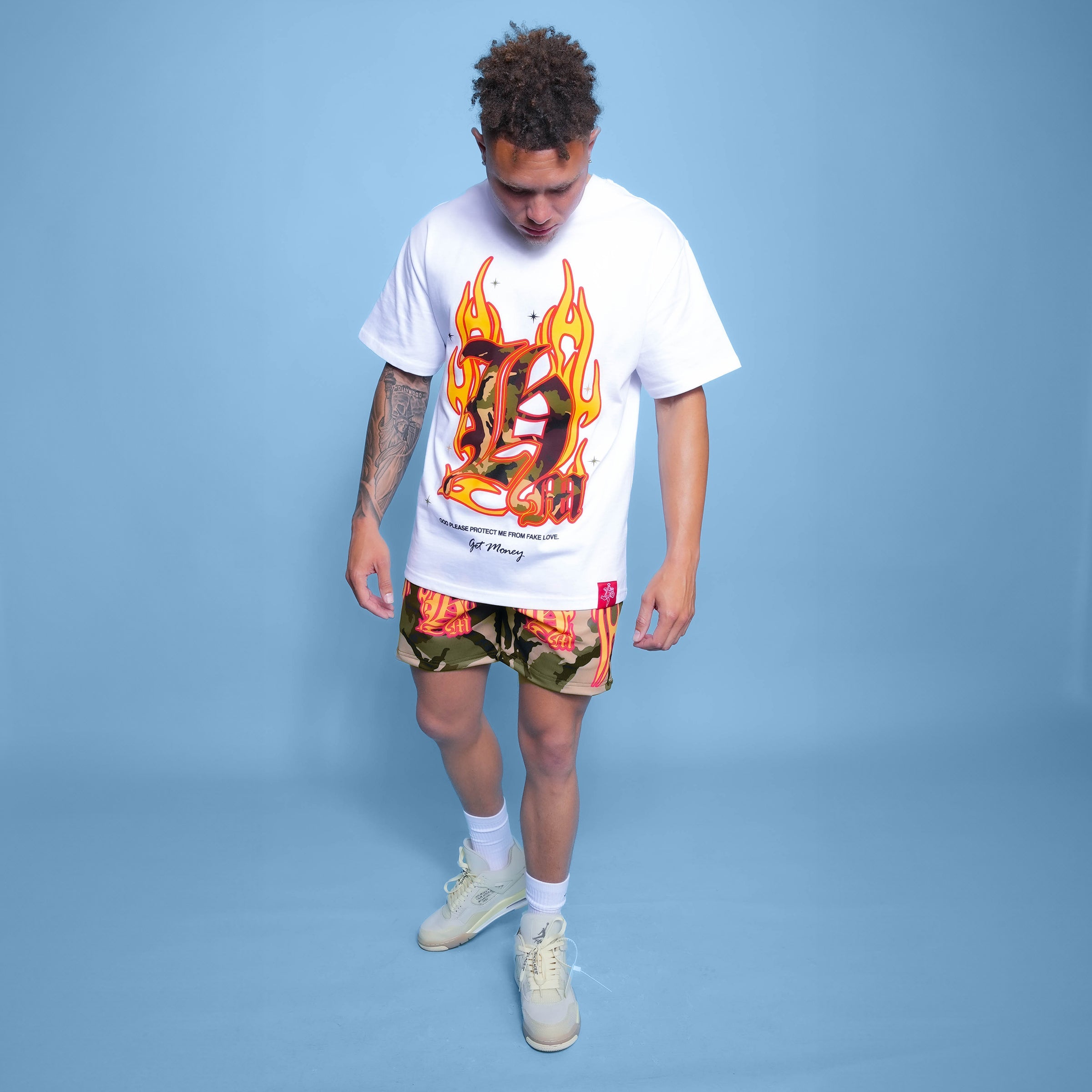 Flame Camo Shorts
