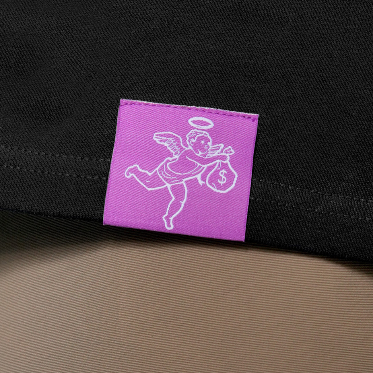 Purple Label Boxy Black Tee