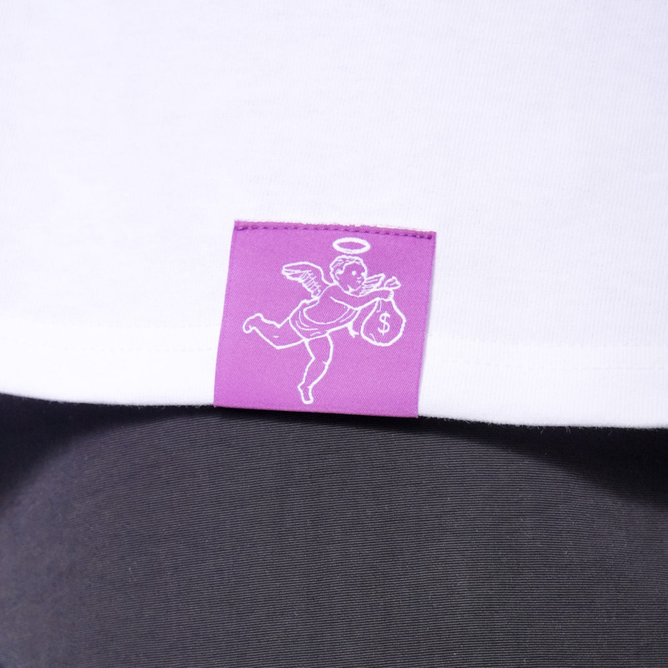 Purple Label Boxy White Tee
