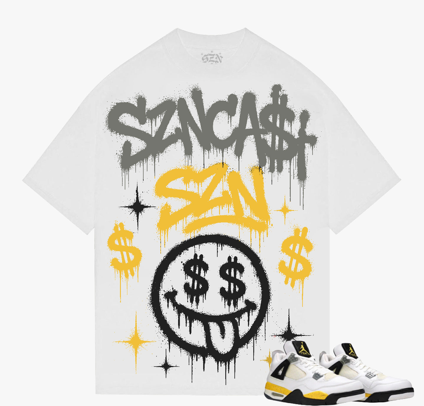 SZN - Money Talks - White Tee