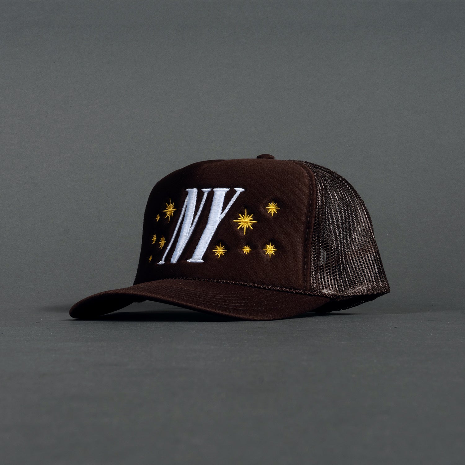 NY Stars Trucker Hat - Brown