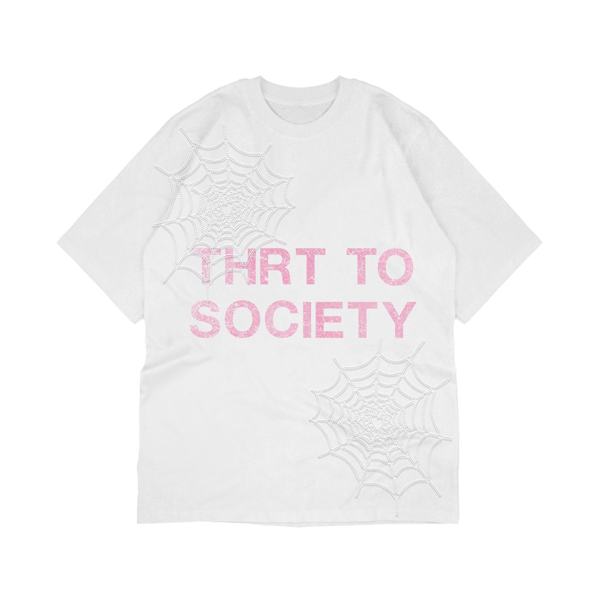 OB Pink THRT to Society Rhinestones T-Shirt