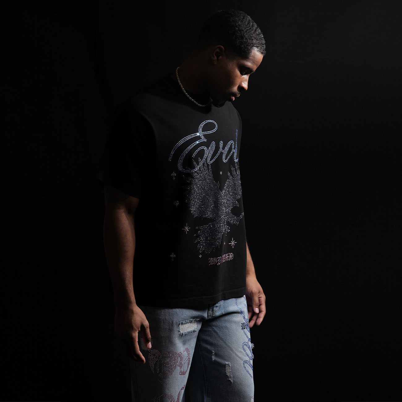 WICKED black Tee - BLACK