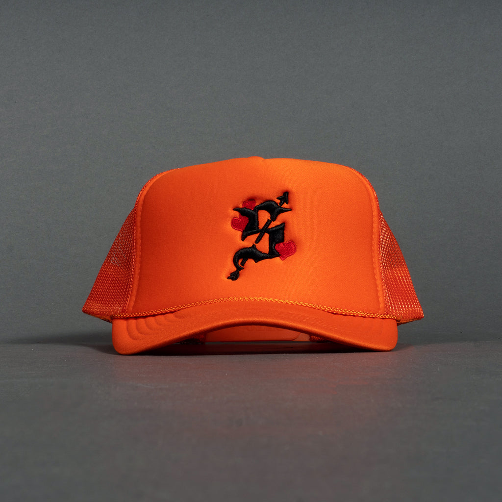 S Shot Trucker Hat - Orange