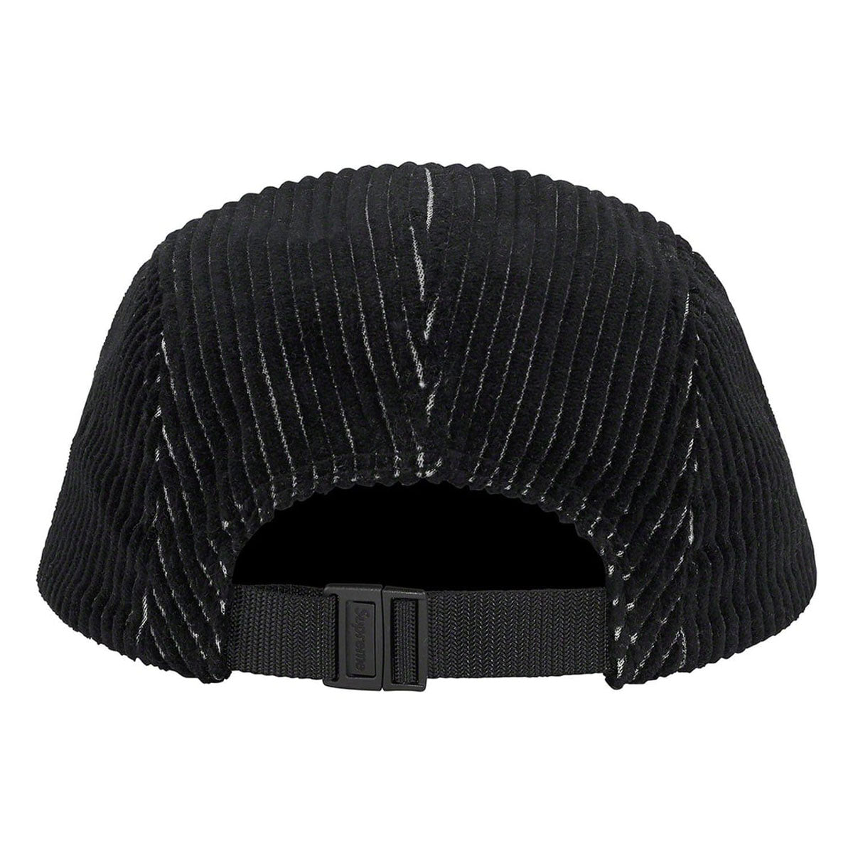 Supreme 2-Tone Corduroy Camp Cap- Black