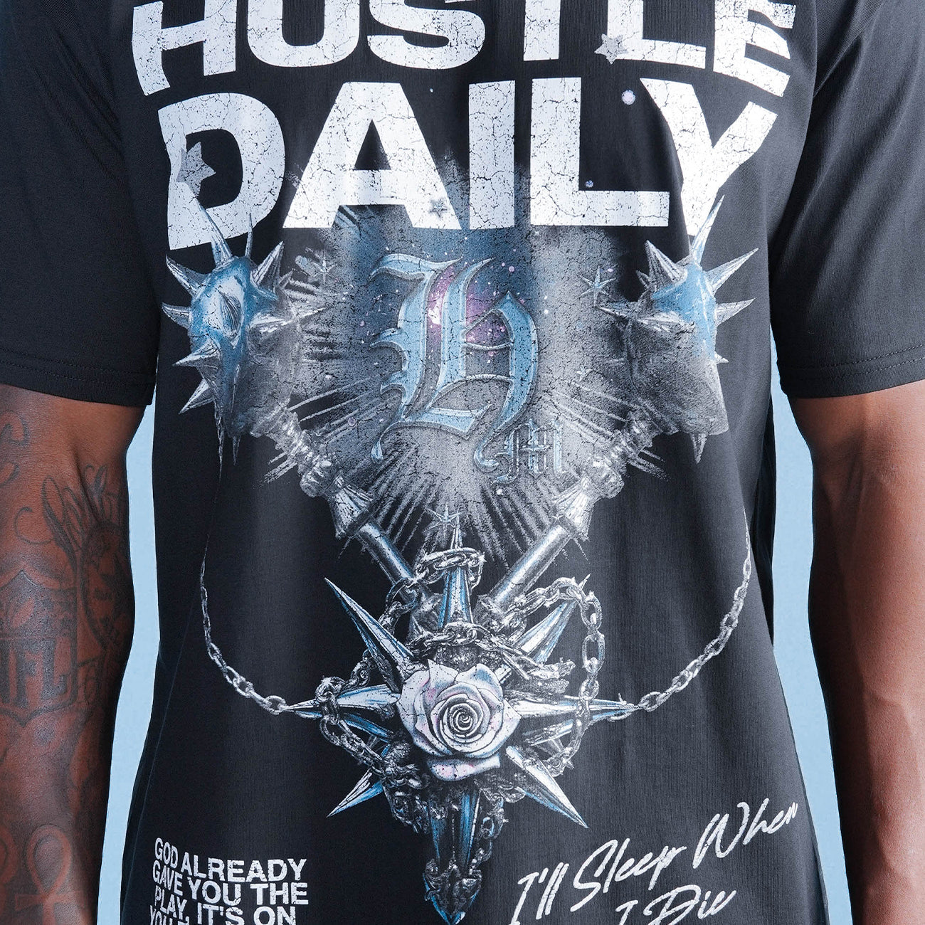Metal Morning Stars Tee  - HUSTLE DAILY