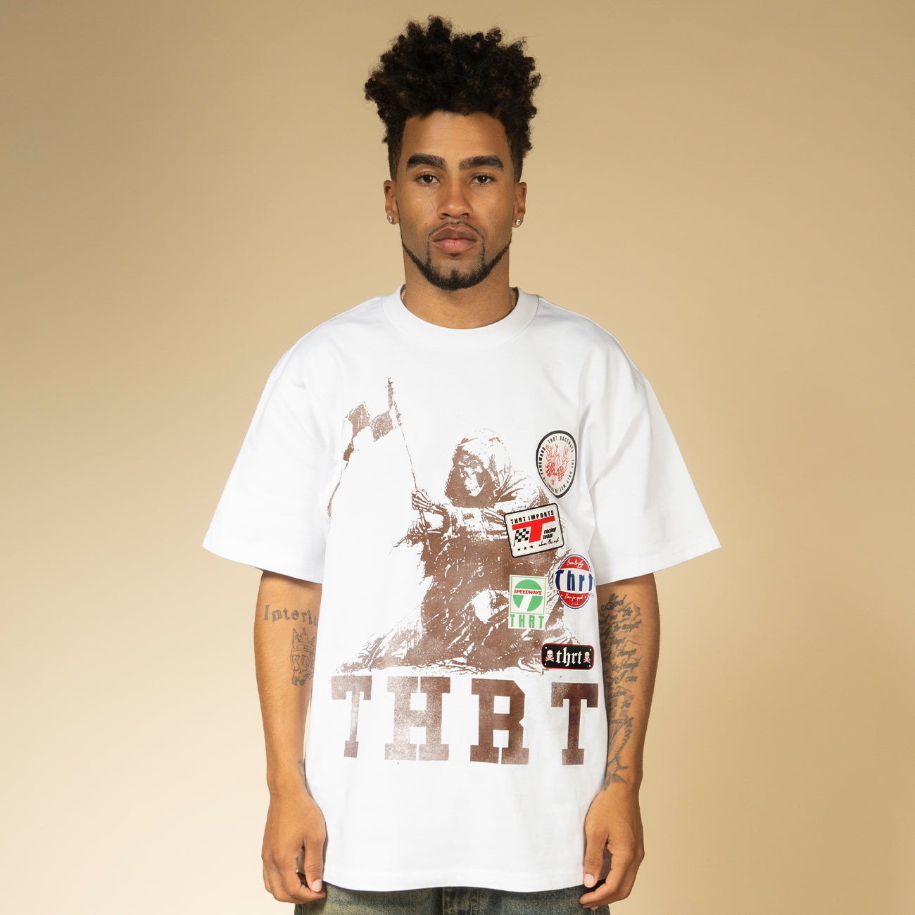Stacked Race Patch Tee