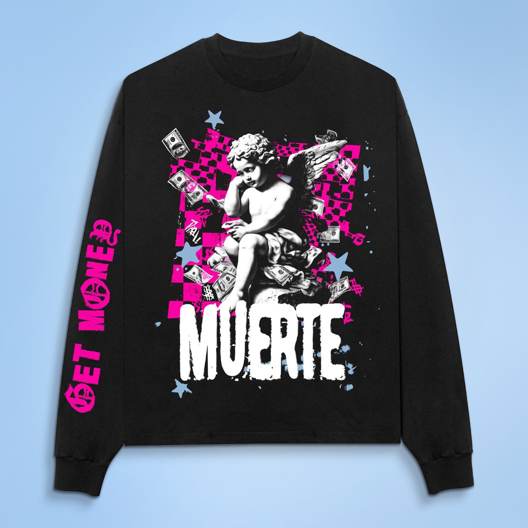 Angel Pop Punk F/B Long Sleeve