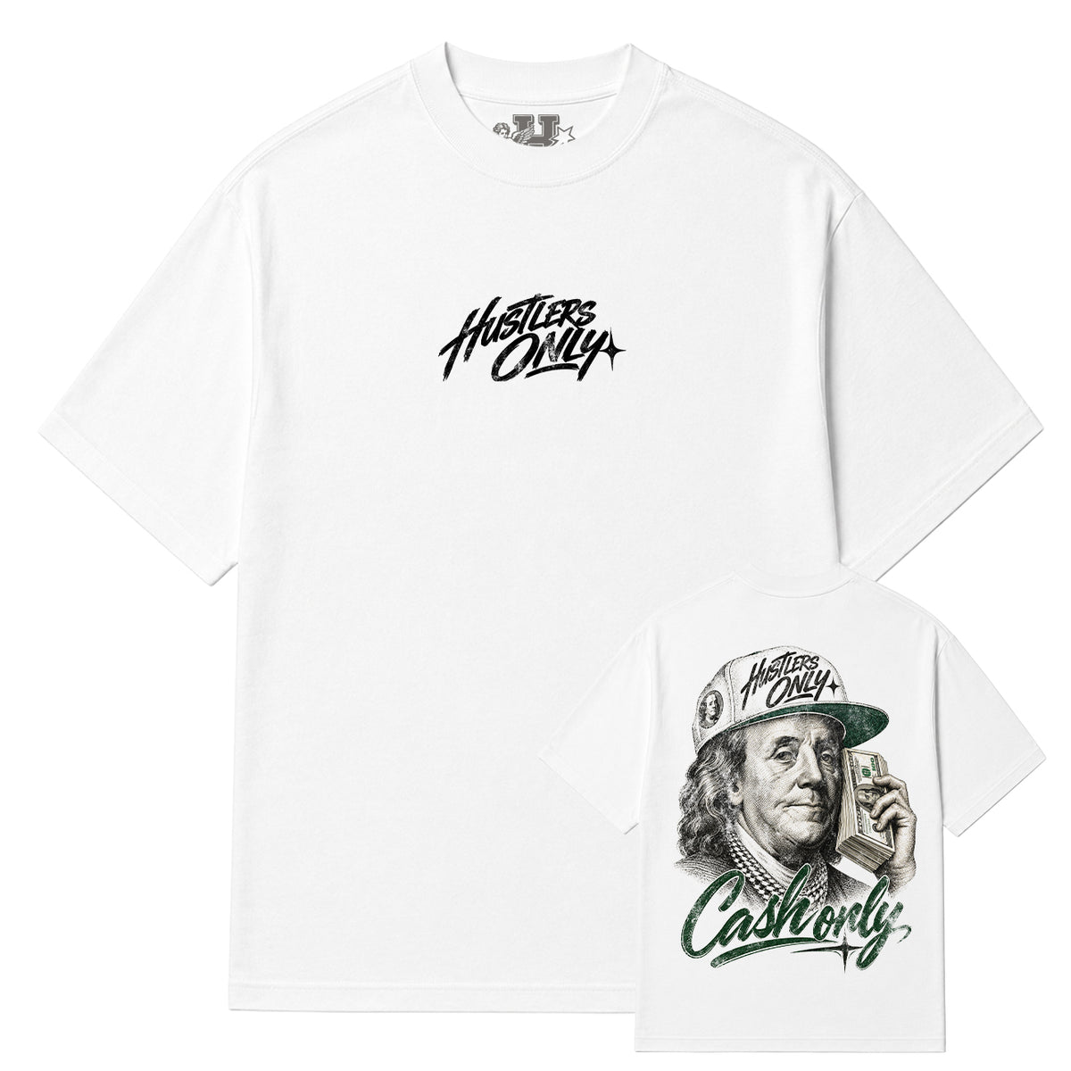 Hustlers Only - American Hustle - Vintage White Tee