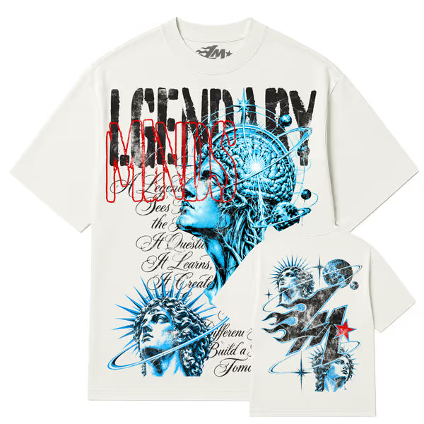 Legendary Minds - Awakened Mind - Vintage White Tee
