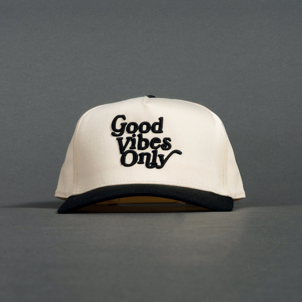 Good Vibes Only Baseball Cap - Black / Natural