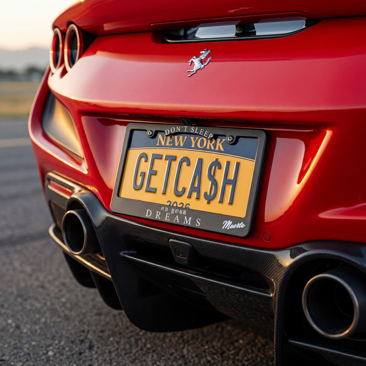 Don't Sleep License Plate Frame