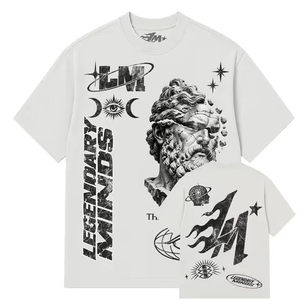 Legendary Minds - Higher Thought - Stone Garment Dye Tee