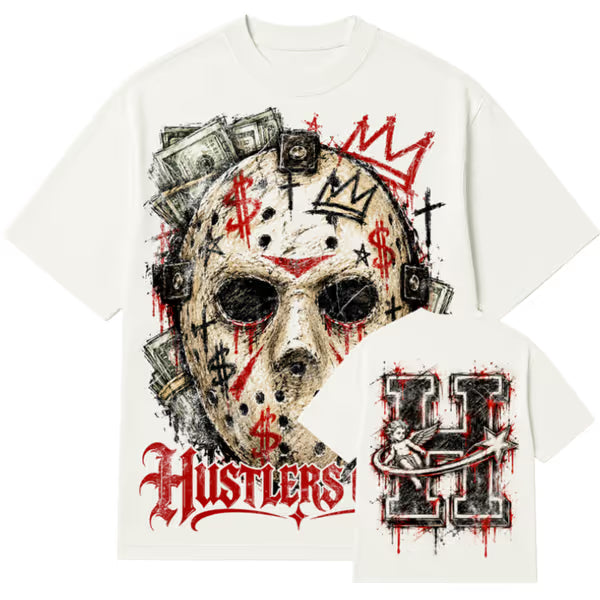 Hustlers Only - Hustlers 13 - Vintage White Tee
