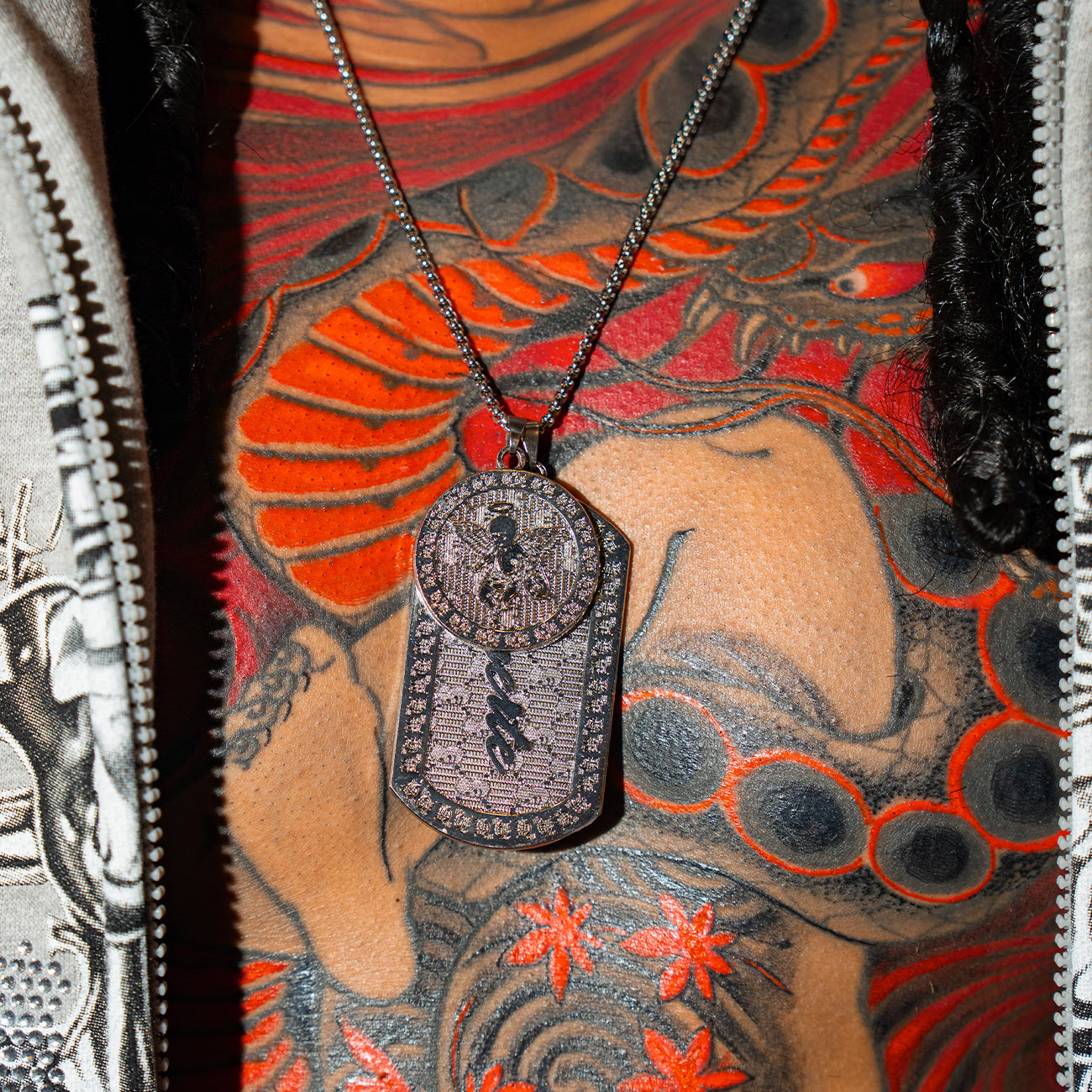 MM Angel Muerte Dog Tag & Coin Medallion