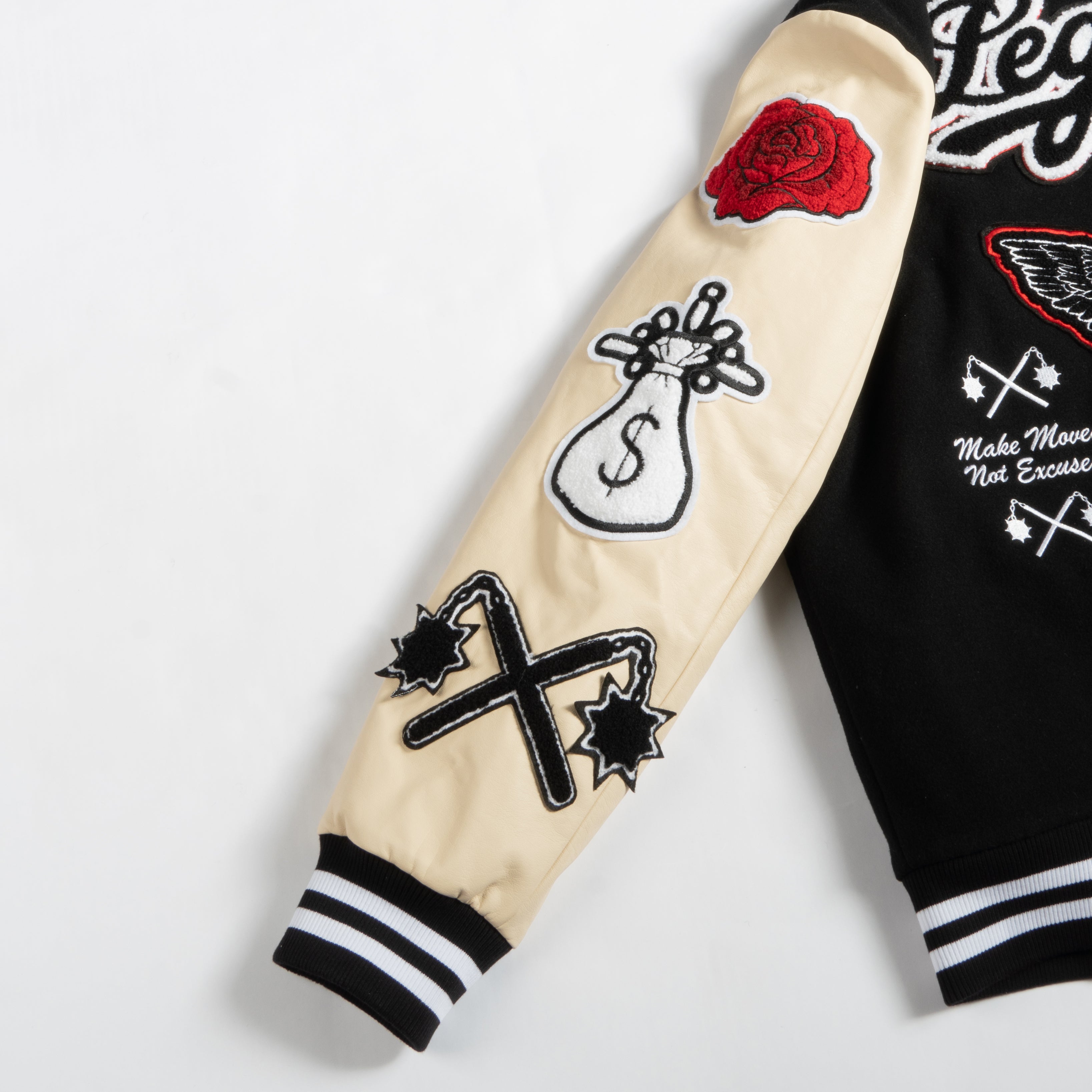 Ski Mask Angel Letterman Jacket