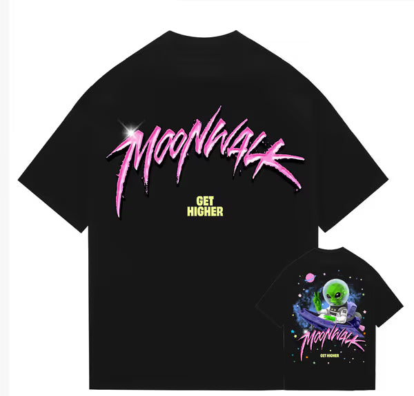 Moonwalk - Get Higher - Jet Black Tee