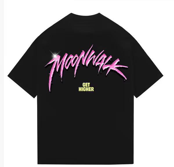 Moonwalk - Get Higher - Jet Black Tee
