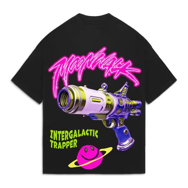 Moonwalk - Laser Gun - Jet Black Tee