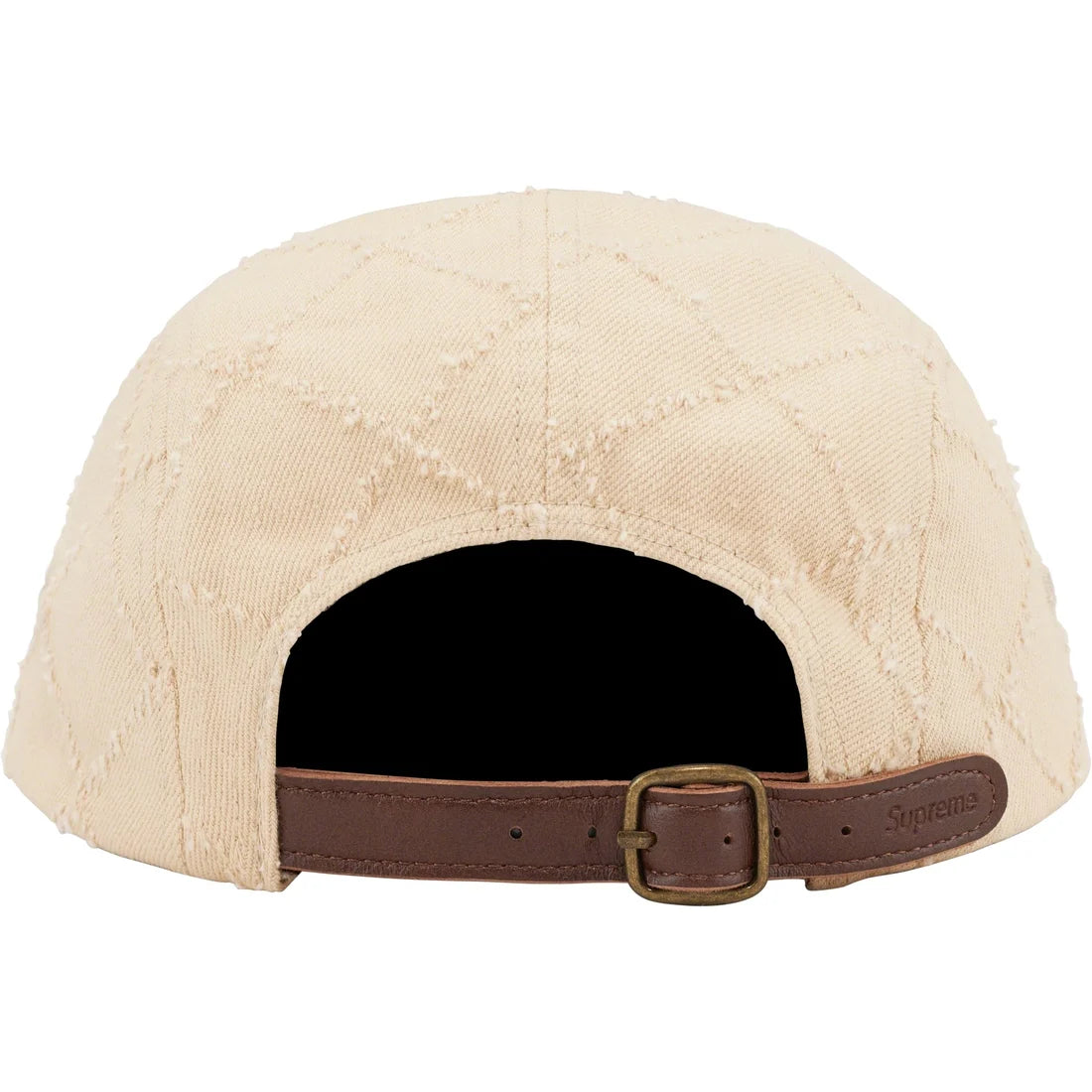 Supreme Punched Denim Camp Cap (FW23)- Dyed Beige