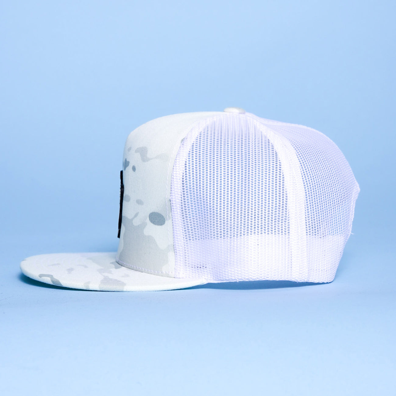 Ski Mask RP White Camo Trucker Hat