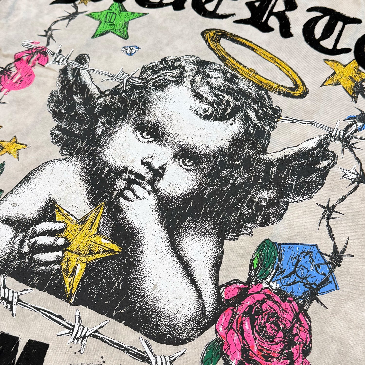 Get Money Angel - Bone Tee