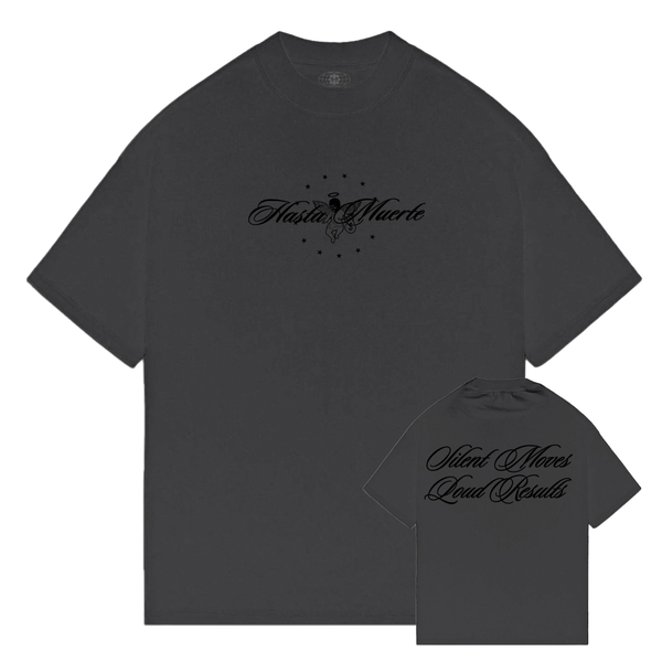 Silent Moves Script - Vintage Black Tee