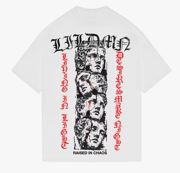 LILDMN - Stacked Statue - White Tee