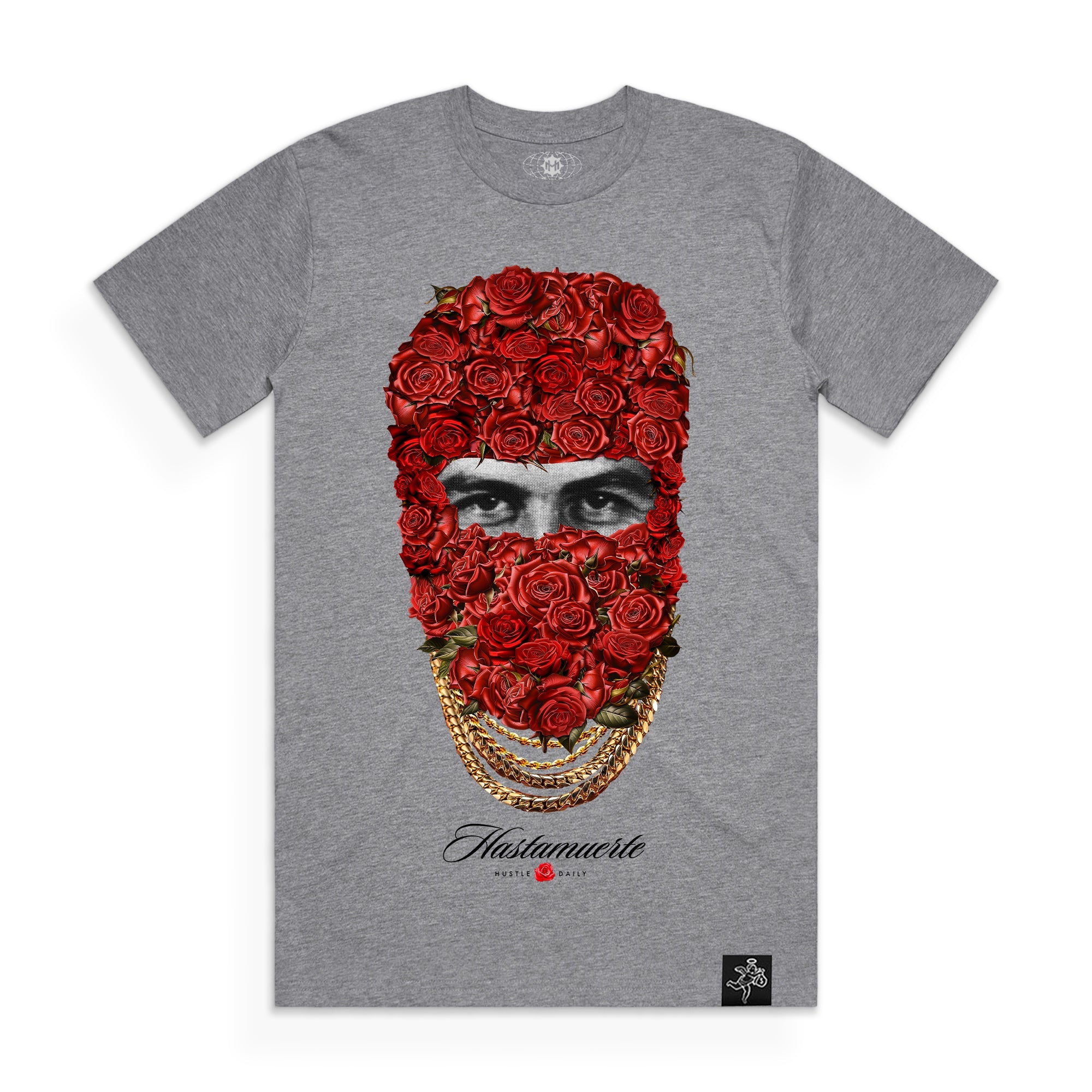 PB Rose Mask - White Tee