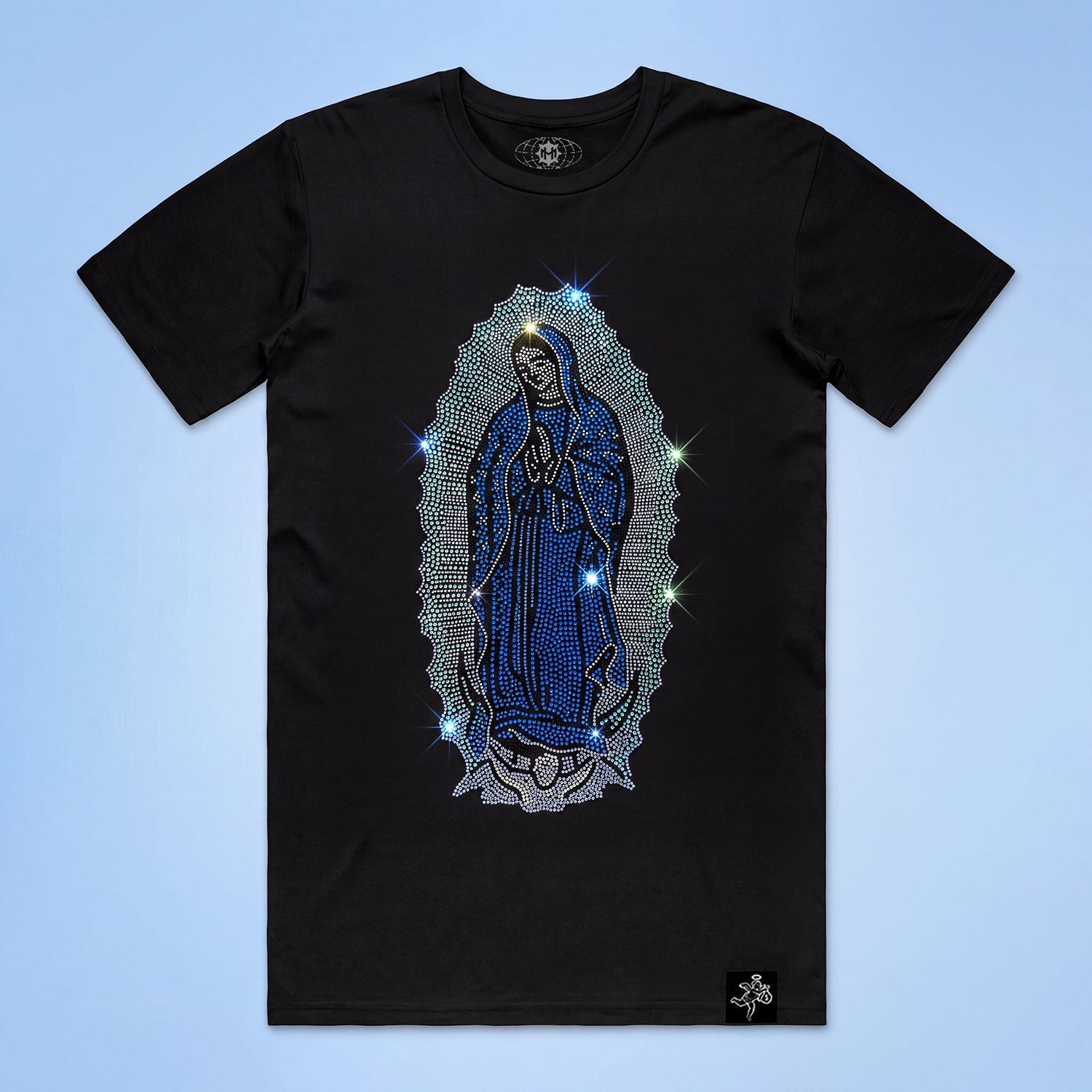La Reina VM Blue Rhinestone Tee