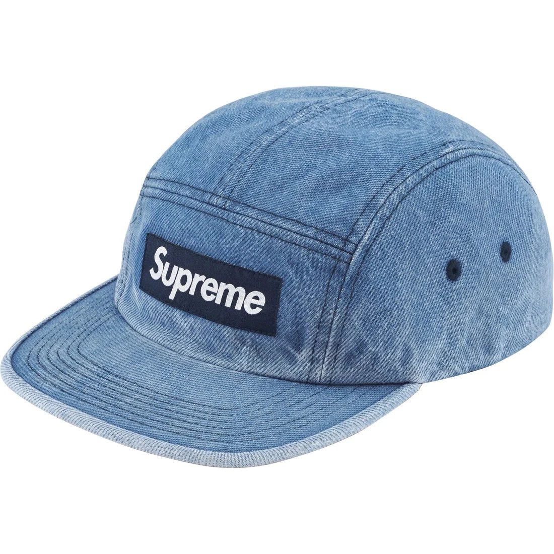 Supreme Washed Chino Twill Camp Cap (FW23)- Denim – Streetwear