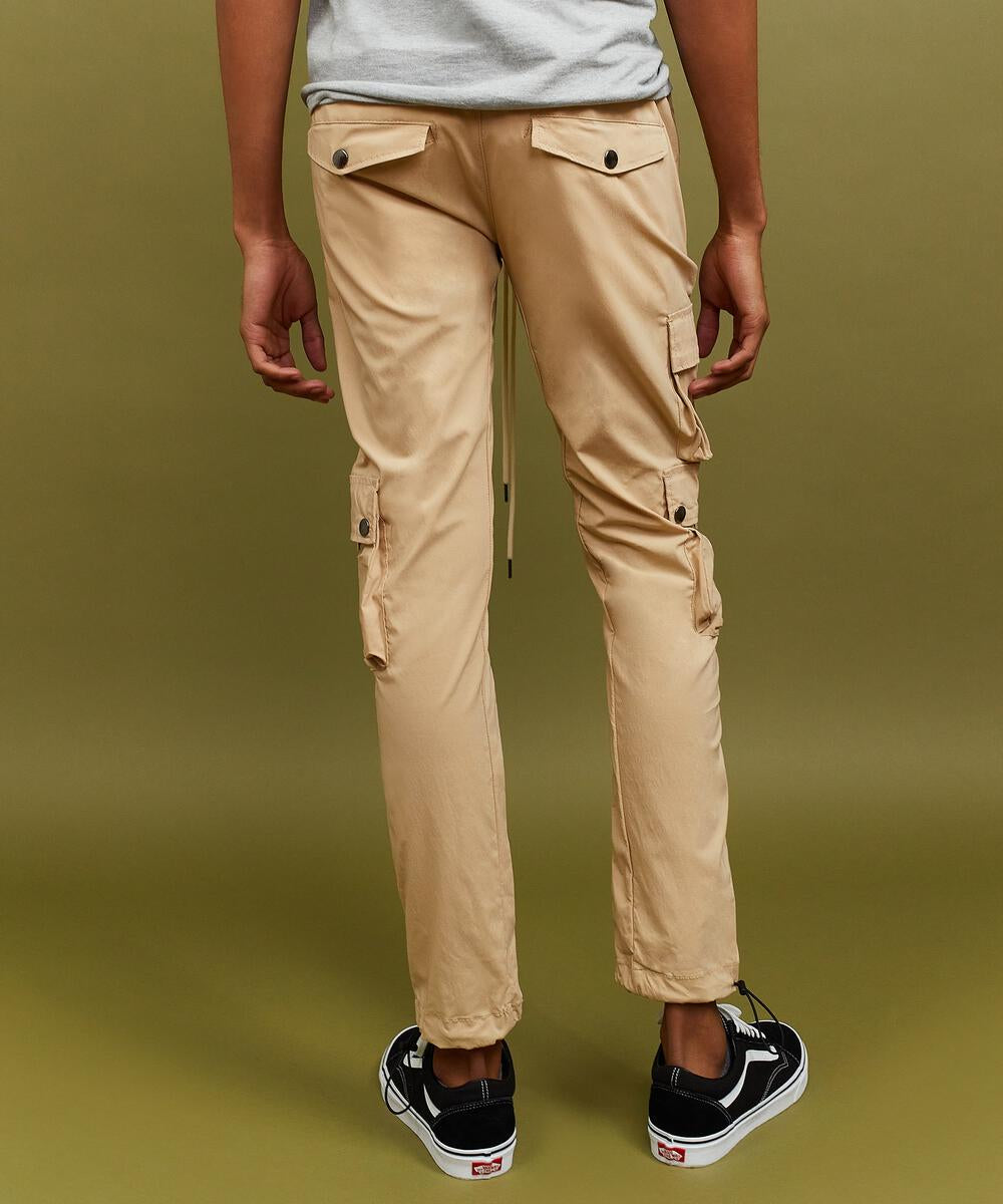 Cargo Nylon Pants -Khaki