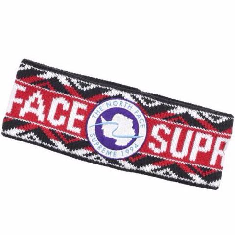 SupremeXNorth Face Trans Antarctica Expedition headband -red