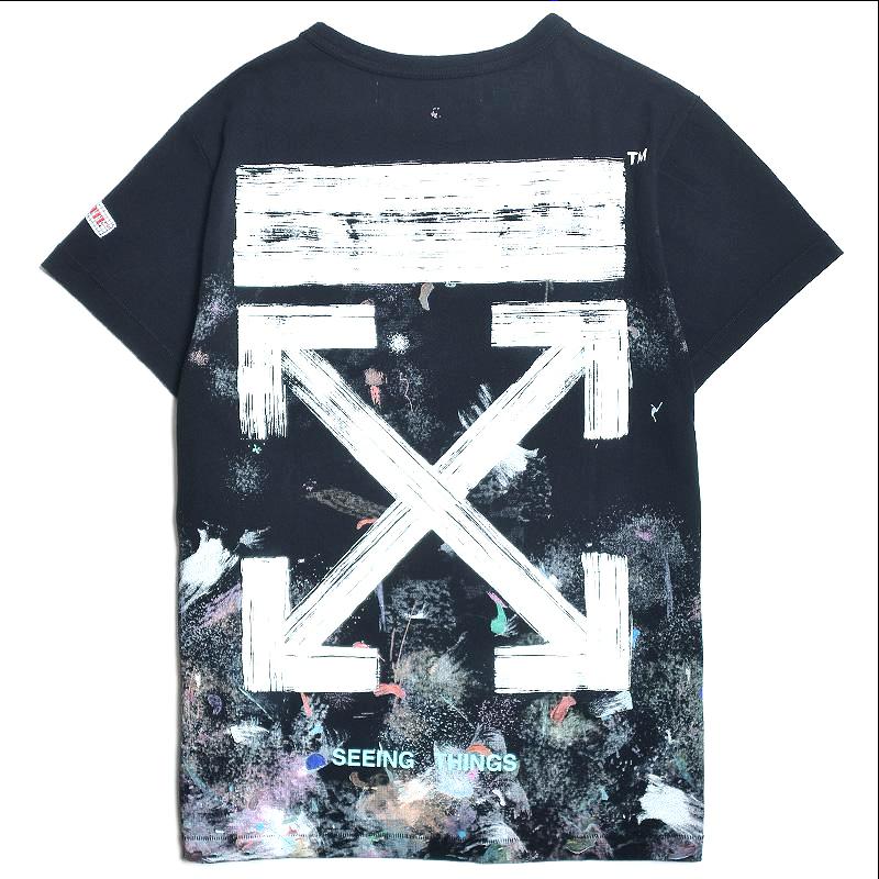 OFF WHITE GALAXY BRUSHED T-shirt