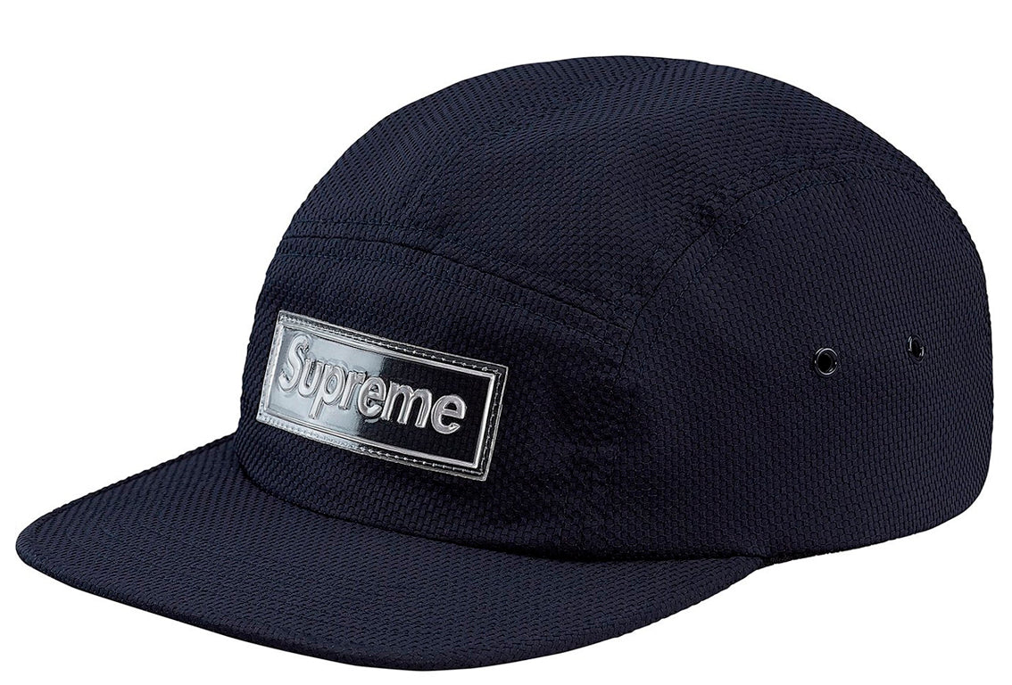 Supreme Nylon Pique Camp Cap- Navy